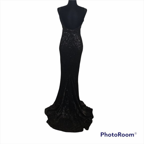 NWOT, Kiki Kouture Angelica Sequin Open Back dress - Picture 2 of 10